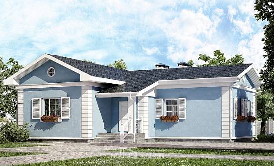 090-004-П Проект одноэтажного дома, доступный коттедж из арболита Йошкар-Ола | Проекты домов от House Expert