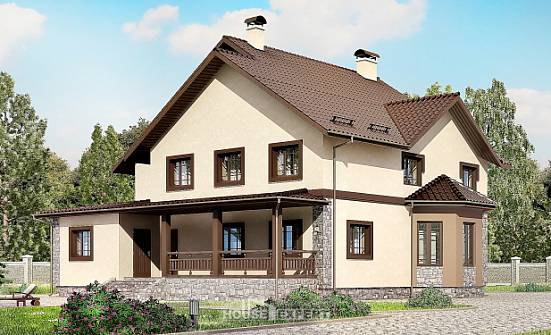 265-003-Л Проект двухэтажного дома, уютный домик из керамзитобетонных блоков Волжск | Проекты домов от House Expert