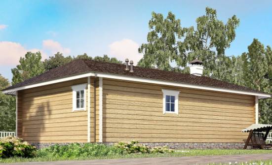 095-001-Л Проект одноэтажного дома, простой загородный дом из дерева Волжск | Проекты домов от House Expert
