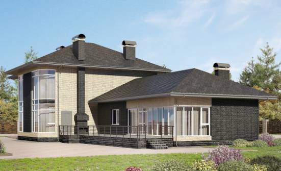 305-003-Л Проект двухэтажного дома, классический дом из газобетона Волжск | Проекты домов от House Expert