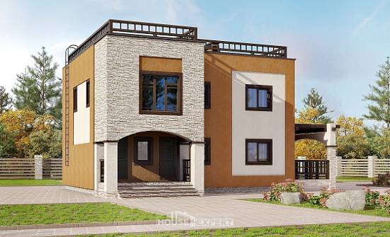 150-010-Л Проект двухэтажного дома, уютный коттедж из кирпича Йошкар-Ола | Проекты домов от House Expert