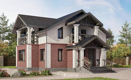 160-014-Л Проект двухэтажного дома, классический загородный дом из арболита Йошкар-Ола | Проекты домов от House Expert