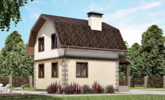 070-004-П Проект двухэтажного дома с мансардой, дешевый дом из твинблока Волжск | Проекты домов от House Expert