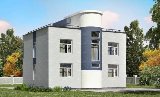 180-005-П Проект двухэтажного дома, уютный загородный дом из блока Йошкар-Ола | Проекты домов от House Expert