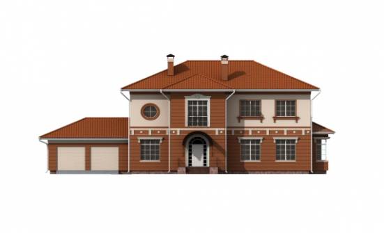 285-001-Л Проект двухэтажного дома и гаражом, красивый загородный дом из кирпича Волжск | Проекты домов от House Expert