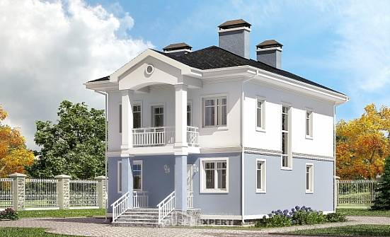 120-001-П Проект двухэтажного дома, бюджетный домик из газосиликатных блоков Йошкар-Ола | Проекты домов от House Expert