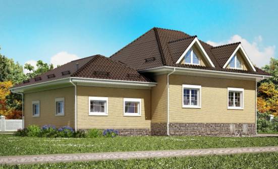 400-001-П Проект трехэтажного дома мансардой и гаражом, огромный загородный дом из арболита Йошкар-Ола | Проекты домов от House Expert