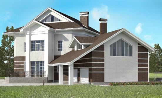 410-001-П Проект двухэтажного дома, гараж, огромный коттедж из кирпича Волжск | Проекты домов от House Expert