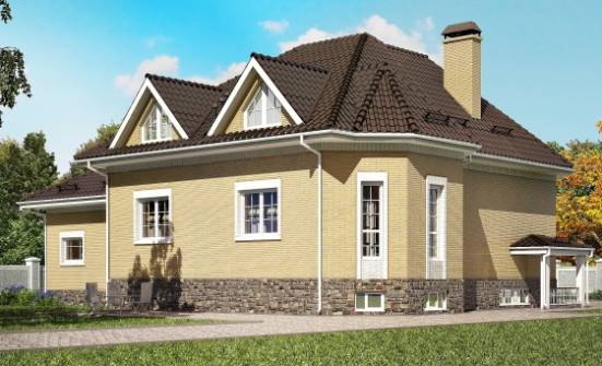 400-001-П Проект трехэтажного дома мансардой и гаражом, огромный загородный дом из арболита Йошкар-Ола | Проекты домов от House Expert