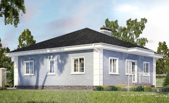 100-001-П Проект одноэтажного дома, компактный домик из бризолита Волжск | Проекты одноэтажных домов от House Expert