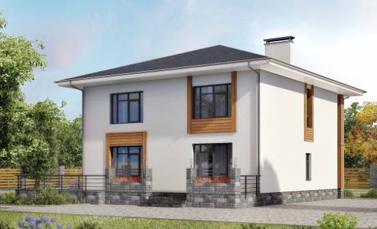 180-015-П Проект двухэтажного дома, экономичный домик из теплоблока Йошкар-Ола | Проекты домов от House Expert