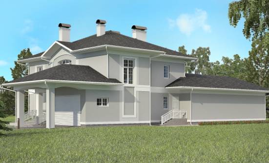 360-001-П Проект двухэтажного дома, гараж, огромный коттедж из кирпича Йошкар-Ола | Проекты домов от House Expert