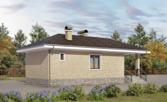 040-002-П Проект бани из пеноблока Волжск | Проекты одноэтажных домов от House Expert