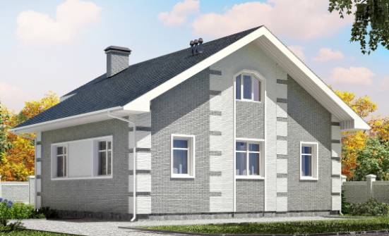 115-001-Л Проект двухэтажного дома с мансардным этажом, простой загородный дом из газосиликатных блоков Волжск | Проекты домов от House Expert
