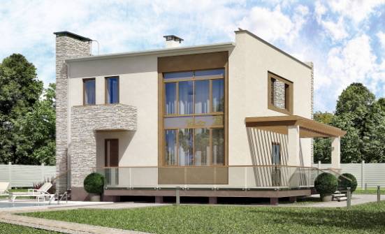 185-001-П Проект двухэтажного дома, средний домик из газосиликатных блоков Йошкар-Ола | Проекты домов от House Expert