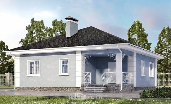 100-001-П Проект одноэтажного дома, компактный домик из бризолита Волжск | Проекты домов от House Expert