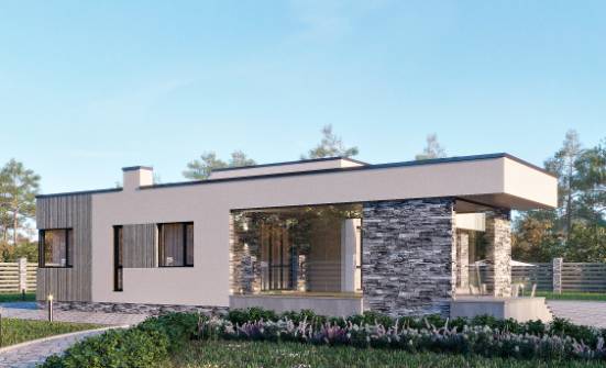 175-001-Л Проект одноэтажного дома, классический домик из газобетона Волжск | Проекты одноэтажных домов от House Expert