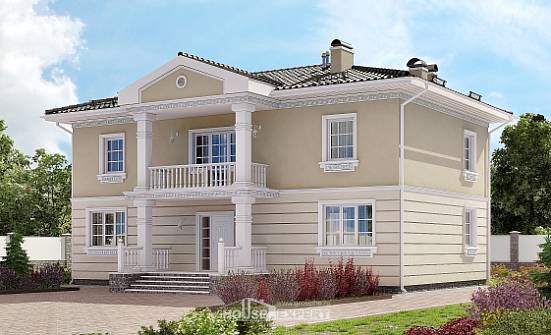 210-005-Л Проект двухэтажного дома, просторный домик из блока Волжск | Проекты домов от House Expert