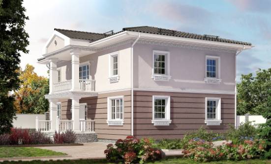 210-005-П Проект двухэтажного дома, красивый домик из поризованных блоков Йошкар-Ола | Проекты домов от House Expert