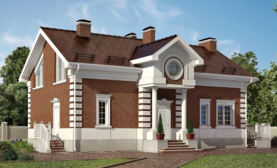 160-009-П Проект двухэтажного дома мансардный этаж, доступный загородный дом из бризолита Волжск | Проекты домов от House Expert