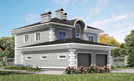 245-004-Л Проект двухэтажного дома, гараж, классический домик из кирпича Йошкар-Ола | Проекты домов от House Expert