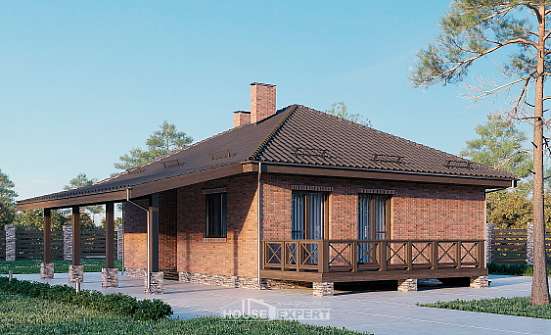 070-006-Л Проект одноэтажного дома, современный загородный дом из теплоблока Волжск | Проекты домов от House Expert