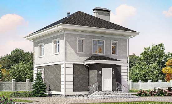 090-003-П Проект двухэтажного дома, недорогой домик из газобетона Волжск | Проекты домов от House Expert