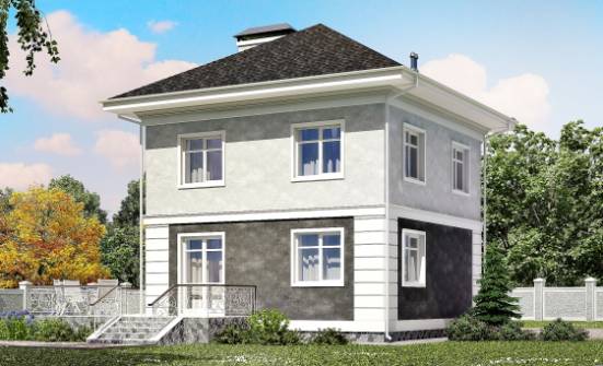 090-003-П Проект двухэтажного дома, недорогой домик из газобетона Волжск | Проекты домов от House Expert