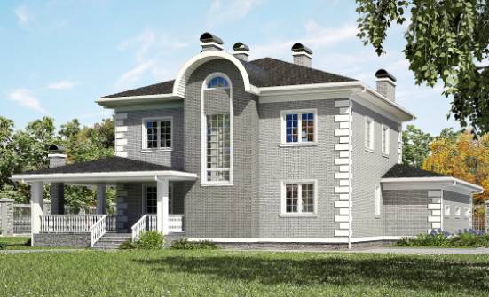 245-004-Л Проект двухэтажного дома, гараж, классический домик из кирпича Йошкар-Ола | Проекты домов от House Expert