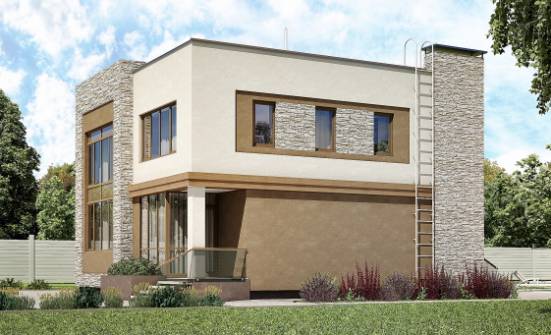 185-001-П Проект двухэтажного дома, средний домик из газосиликатных блоков Йошкар-Ола | Проекты домов от House Expert