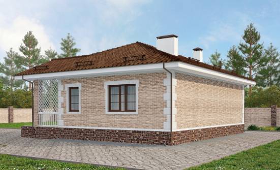 065-002-П Проект бани из кирпича Волжск | Проекты домов от House Expert