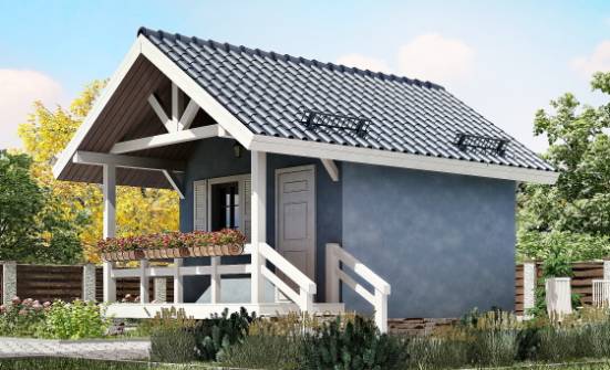 020-001-П Проект одноэтажного дома, экономичный дом из бревен Йошкар-Ола | Проекты домов от House Expert