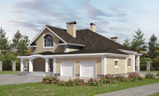 290-001-П Проект двухэтажного дома мансардой, гараж, красивый загородный дом из кирпича Йошкар-Ола | Проекты домов от House Expert