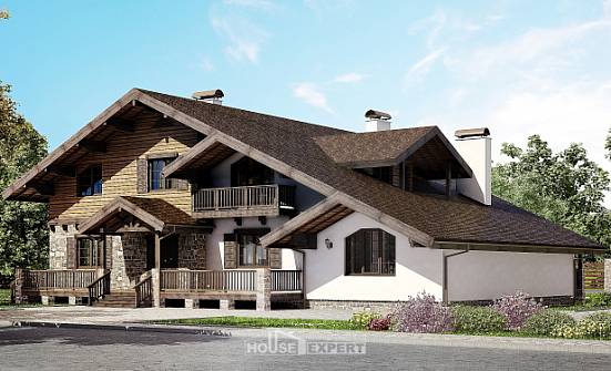 320-002-П Проект двухэтажного дома с мансардой, просторный домик из кирпича Йошкар-Ола | Проекты домов от House Expert