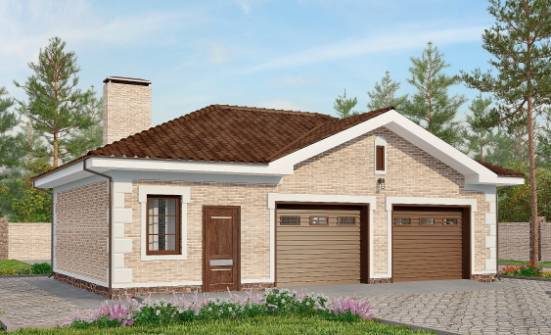 070-005-П Проект гаража из кирпича Йошкар-Ола | Проекты домов от House Expert