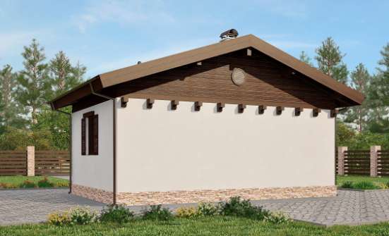 040-003-П Проект бани из бризолита Йошкар-Ола | Проекты одноэтажных домов от House Expert