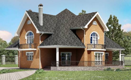 310-001-П Проект двухэтажного дома с мансардой, просторный дом из твинблока Волжск | Проекты домов от House Expert