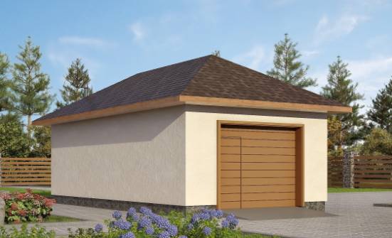 040-001-П Проект гаража из арболита Йошкар-Ола | Проекты одноэтажных домов от House Expert