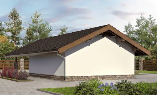 060-005-Л Проект гаража из кирпича Йошкар-Ола | Проекты одноэтажных домов от House Expert