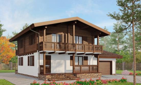 200-011-П Проект двухэтажного дома мансардой, уютный дом из твинблока Йошкар-Ола | Проекты домов от House Expert