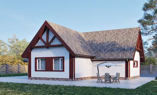 145-002-Л Проект гаража из бризолита Волжск | Проекты домов от House Expert