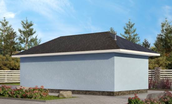 040-001-Л Проект гаража из поризованных блоков Йошкар-Ола | Проекты одноэтажных домов от House Expert