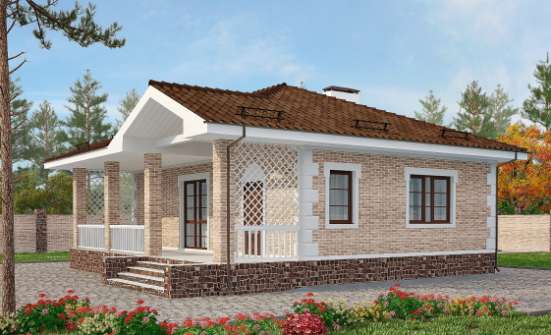065-002-П Проект бани из кирпича Волжск | Проекты домов от House Expert