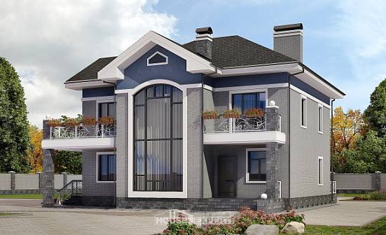 200-006-Л Проект двухэтажного дома, красивый домик из кирпича Йошкар-Ола | Проекты домов от House Expert