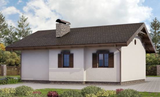 090-002-П Проект одноэтажного дома, доступный загородный дом из кирпича Йошкар-Ола | Проекты домов от House Expert