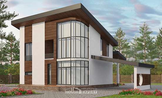 230-001-П Проект двухэтажного дома с мансардным этажом, классический загородный дом из кирпича Йошкар-Ола | Проекты домов от House Expert