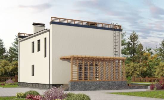 215-002-Л Проект двухэтажного дома, красивый коттедж из блока Волжск | Проекты домов от House Expert