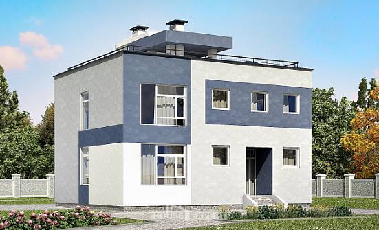 180-005-П Проект двухэтажного дома, уютный загородный дом из блока Йошкар-Ола | Проекты домов от House Expert