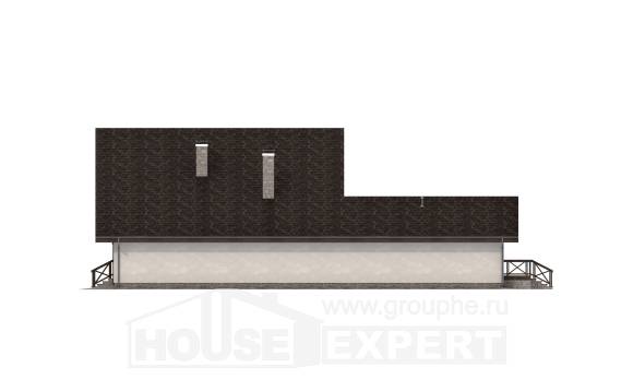 265-001-П Проект двухэтажного дома с мансардой и гаражом, огромный домик из бризолита, Волжск