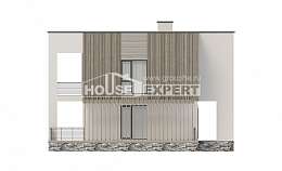 150-017-П Проект двухэтажного дома, бюджетный коттедж из газосиликатных блоков, Волжск